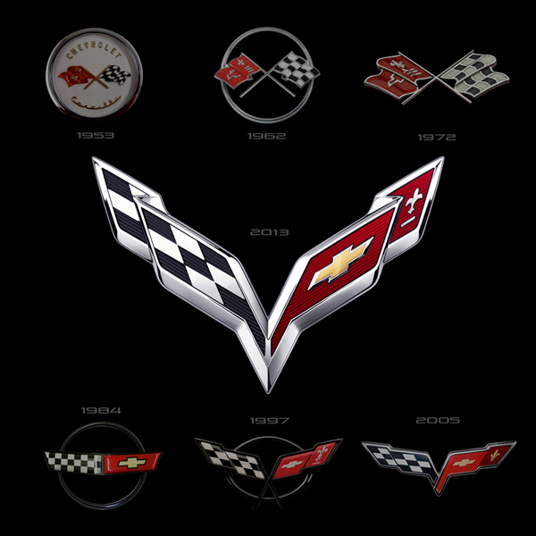 全新设计的corvette车标